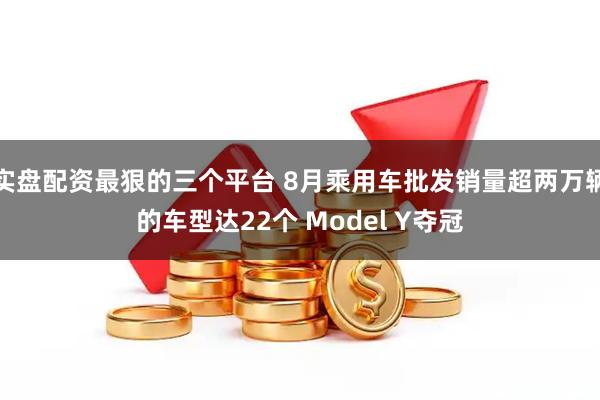 实盘配资最狠的三个平台 8月乘用车批发销量超两万辆的车型达22个 Model Y夺冠
